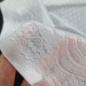 Tela de Encaje Elástica de 38 cm, Nailon y Spandex, Encaje Elástico Suave en Color Rosa Pastel para Lencería, Vestidos y Prendas de Vestir - Product Image 6