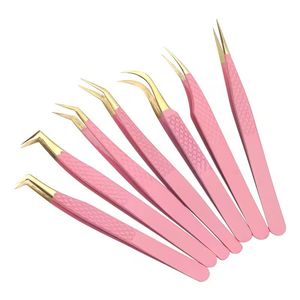 Pinzas Profesionales para Pestañas, Herramienta de Salón de Belleza, Acero Inoxidable, Precisión, Agarre Ergonómico Personalizable, Resistentes, Premium - Product Image 1