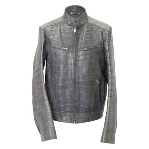 ARTIZ INTERNATIONAL Men's Custom Logo Windproof Eco-Friendly <b>Leather</b> <b>Jacket</b> with V-Neck Zipper Closure Streetwear Style <b>Winter</b> - Product Image 2