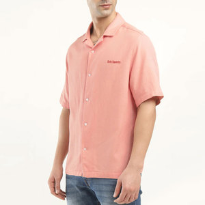 Custom Logo Design Camp <b>Collar</b> <b>T</b>-<b>Shirt</b> Lightweight Breathable Regular Fit New Style Camp <b>Collar</b> <b>T</b>-<b>Shirts</b> - Product Image 4