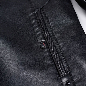 Good Quality <b>Top</b> Design Customised New Arrival Men <b>Leather</b> Jacket <b>High</b> Quality Fashion Design Pu <b>Leather</b> Jacket For Men - Product Image 6