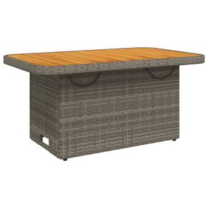 Set da pranzo in 4 pezzi con Patio in Rattan grigio con cuscini mobili da esterno resistenti - Product Image 3