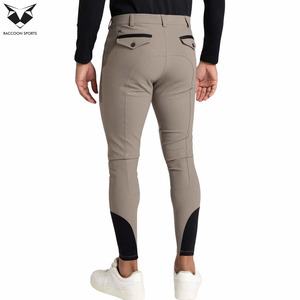 2026 Newest Style Men Full Seat Riding Skinny Fit <b>Stretch</b> Competition Breeches Breathable Equestrian Pants for Horse Training - Product Image 2