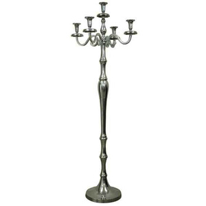 Modern Minimalist 5 Arm Crystal <b>Candle</b> Holder Stylish Candelabra for Contemporary Home Decor and Events - Product Image 4