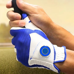 Gant de golf pour homme en tissu doux, respirant et confortable, conçu professionnellement avec système d'adhérence amélioré, en cuir Cabretta et fermeture auto-agrippante - Product Image 1