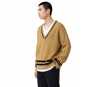 <b>Men's</b> Heavyweight Washed Distressed Sweatshirt Custom Cropped Hoodies Windproof Reversible Design Streetwear Autumn - Product Image 4