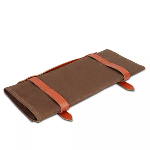 Sac de rangement pour couteaux en cuir et toile, pour chef professionnel, pour la cuisine, pour les voyages, LCKR-0029 - Product Image 2