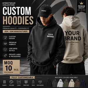 Fabricante de Sudaderas con Capucha Extra Grandes Personalizadas, OEM, ODM, Marca Privada, Sudaderas Urbanas con Logotipo Personalizado, Sudaderas con Capucha de Algodón - Product Image 1