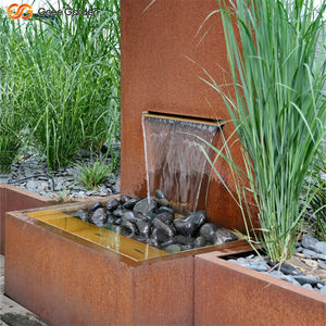 Fontaine d'eau en acier corten pour extérieur, durable, comme pièce maîtresse du paysage - Product Image 4