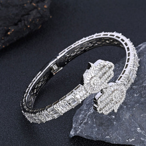 Mens Moissanite Diamond <b>Cuff</b> <b>Bracelet</b> 925 <b>Silver</b> Certified Diamond Baguette Tennis <b>Bracelet</b> Lightweight Luxury Jewelry Gift - Product Image 4