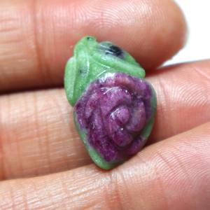 Cabujón de Zoisita Rubí Natural Tallado, Gema de Rubí Tallada a Mano, Piedra Suelta Lisa, Proveedor Mayorista para Joyería - Product Image 2