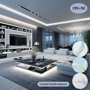 Striscia LED COB 48V, 20m, Bianco Freddo, 8W/M, 480 LED/M, CRI 92, Flessibile e Tagliabile, Alimentazione 110V - Product Image 4