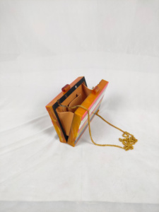 Embrague de resina geométrica de calidad superior Elegante diseño de Ángel hecho a mano Última venta al por mayor para regalos de boda - Product Image 5