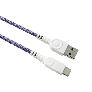 สายชาร์จ USB C แบบถักไนลอน/พีวีซี คุณภาพพรีเมียม สำหรับโทรศัพท์มือถือแอนดรอยด์ พาวเวอร์แบงค์ รองรับการชาร์จและซิงค์ข้อมูล ได้รับการรับรองมาตรฐาน RoHS/REACH ชุบดีบุก - Product Image 3
