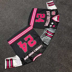 Camisetas de Baloncesto con Bordado por Transferencia de Calor y Diseño de Color Personalizado, Ropa Deportiva con Logotipo Impreso, Manga Corta, Tallas Grandes - Product Image 4