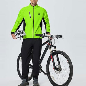 Veste de cyclisme confortable et personnalisée en polyester coupe-vent pour toutes les saisons, conçue pour le cyclisme sur route, la remise en forme et l'activité physique pour hommes - Product Image 5