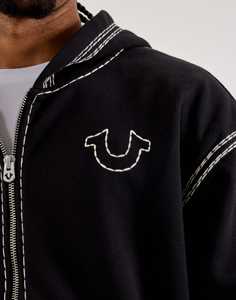 Custom Embroidery Designer Zipper Hoodie Cotton <b>Drop</b> Shoulder Oversized Hoodie Heavyweight <b>Acid</b> Wash Distressed Zip Up Hoodie - Product Image 5