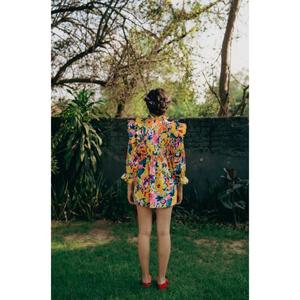 Robe mi-longue sans manches en viscose 100 % coton, faite à la main, pour femme, style A-line, rose, haute qualité, vente en gros - Product Image 2