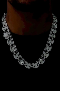 Luxury Moissanite Double Layer Oval Link Necklace 925 Silver <b>Iced</b> <b>Out</b> <b>Chain</b> Statement Jewelry Hip Hop Gift For Men Women Style - Product Image 3