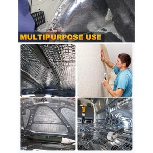Strumento per l'isolamento acustico dell'auto con tappetino termoisolante, rullo per la riduzione del rumore e pannello fonoassorbente - Product Image 3