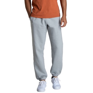 Pantalones Deportivos de Algodón Gris Claro para Hombre, Cintura Elástica, Bolsillos Laterales, Joggers Casuales de Otoño, Tejido Liso de Peso Medio - Product Image 6