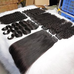 Cabello Virgen Indio en Trama, Cabello Humano Sin Procesar con Cutícula Alineada e Intacta, Sin Enredos, Liso - Product Image 2