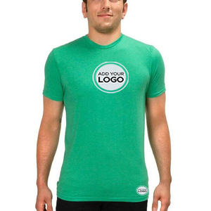 T-shirts vierges personnalisés en mélange tri-blend, doux, style vintage, pour hommes, 140GSM 160GSM, vente en gros économique - Product Image 1