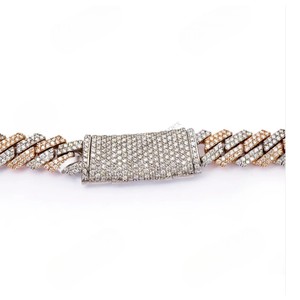 10MM 22 Inches Elegant Iced <b>Cuban</b> Link Chain Hip Hop Thick Miami Luxury Statement 925 Sterling Silver Gold Plated <b>Men's</b> Gift - Product Image 1