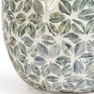 Minimalist MOP Bedside Lamp Elegant Fabric Shade <b>Table</b> Lamp For Bedroom Living Room Cozy Lighting Decor For Home Styling - Product Image 3