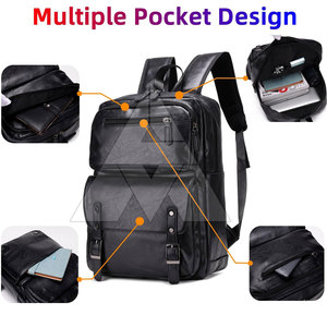 Best Selling Premium Quality Leather <b>Backpacks</b> Waterproof Men Women Leather <b>Backpacks</b> For Sale - Product Image 2