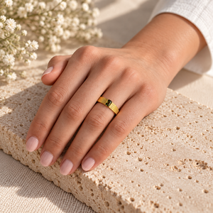Stainless Steel Green Stone <b>Open</b> <b>Ring</b> Geometric Gold Plated Finger <b>Ring</b> for Women Party Gift - Product Image 3