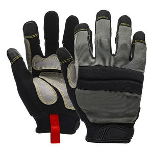 Gants de travail robustes pour hommes, mécaniciens, excellente adhérence, compatibles écran tactile, pour extérieur, anti-boulochage, longueur poignet - Product Image 1