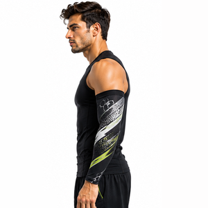 Custom Sports <b>Compression</b> <b>Arm</b> <b>Sleeves</b> Men Fitness Training Running Cycling Breathable Stretch Support Athletic Protective <b>Sleeve</b> - Product Image 3