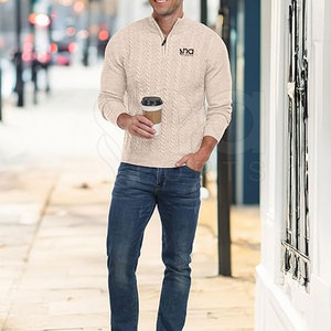 Nouvelle édition du haut à demi-zip, coupe ajustée, tissu respirant et confortable - Product Image 3