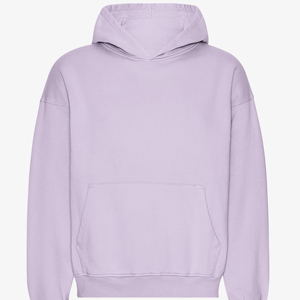 Sudadera con Capucha Negra Lisa de Algodón 100% de 500 g/m² de Alto Gramaje, Estilo Boxy, Personalizada, Oversize, con Lavado Ácido - Product Image 5