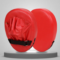 Mitaines de boxe en cuir avec logo personnalisé, coussinets de frappe professionnels incurvés pour MMA, équipement d'entraînement absorbant les chocs, vente en gros OEM
