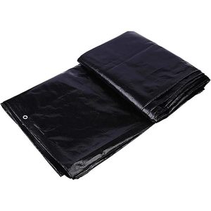 Lona de Protección para Equipos y Maquinaria de Exterior, Impermeable, Negra, Tejida, Reforzada, Laminada con HDPE, Estabilizada contra Rayos UV - Product Image 2