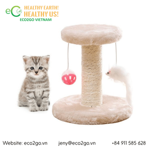 Árbol rascador ecológico de sisal y fibra de coco natural, rascador multinivel para gatos de interior - Product Image 3
