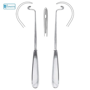 Instrumento Quirúrgico ENT Deschamps Needle, Clase I, Acero Inoxidable, Punta Curva, para Procedimientos de Oído, Nariz y Garganta - Product Image 1