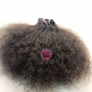 Extensiones de Cabello Humano Indio Remy Liso Kinky de Alta Calidad en Paquetes para Tejer - Product Image 4