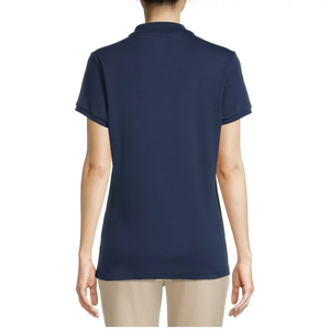 Nouvelle Arrivée - Polo Femme Uni à Manches Courtes en Tricot Décontracté 100% Polyester Coupe Classique - Export BD - Product Image 6