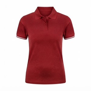 Camisetas Polo de Mujer de Color Sólido al Mejor Precio al por Mayor, Servicio OEM, Secado Rápido, Manga Corta, Corte Regular, Camiseta Polo con Detección de Agujas - Product Image 3