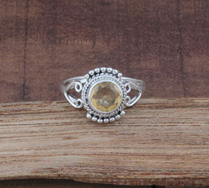 925 Sterling Silver Bezel Setting Classic Boho Dainty Solitaire <b>Ring</b> Handmade Unisex Wedding Party Gift Brilliant Cut <b>Turquoise</b> - Product Image 1