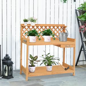 Banco da Lavoro da Giardino YJ con Cassetto, Set Funzionale per Giardinaggio - Product Image 2