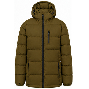 Winter Sports <b>Men's</b> Jacket Waterproof Windproof Lightweight Padding Warm Filling Practical Side Zip Pocket Design Puffer - Product Image 1