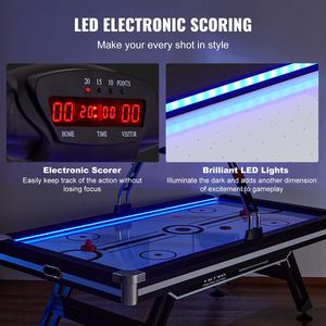 89 \ "tavolo da Hockey sportivo a LED da interni per bambini adulti sistema di punteggio elettronico e Set da gioco Arcade per sala giochi di casa - Product Image 5