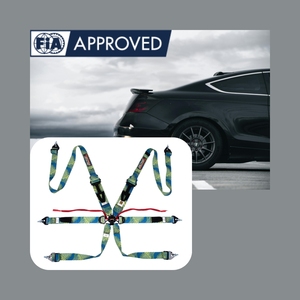 Arnés de Carreras de Seis Puntos Motorsport OEM ODM FIA 8853 2016 SPORT PLUS 4, Cinturón de Seguridad Ultrafino, Color Personalizado - Product Image 1