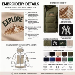 Parka pour homme, hiver 2022, imperméable, à capuche, épaisseur standard, polyester, fermeture éclair, chaud, décontracté, manteau - Product Image 6
