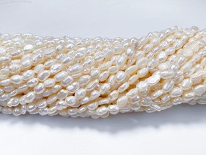 Perlas naturales de agua dulce en forma de pepita para la fabricación de joyería, perlas barrocas cultivadas de 3 a 4 mm, cuentas de piedras preciosas a precio de fábrica. - Product Image 4