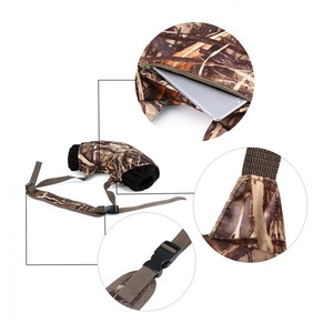 Manchette chauffante de chasse camouflage d'extérieur avec fermeture éclair, en toile imperméable, pour camping hivernal, unisexe, avec bandoulière arquée - Product Image 3